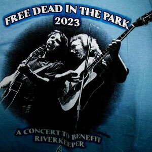 free dead in the park 2023 stella blues band may 16th 2023 nyc NEW S woman tee
